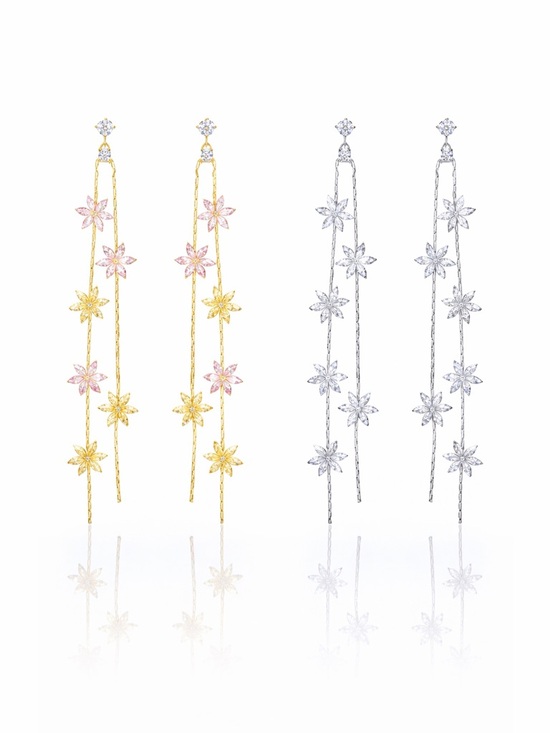 Jewelry - Swarovski Crystals Dangle Earrings The Shirin